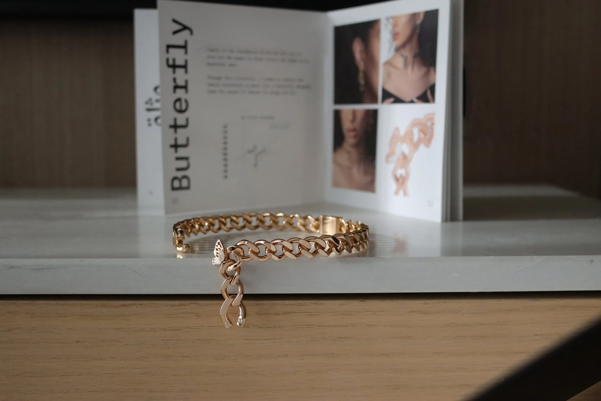 <p>“Through this collection, I aimed to capture how family transforms us—much like a butterfly emerging from its cocoon to spread its wings and fly.” Dalal Alosaimi, founder of Moody Jewellery</p>