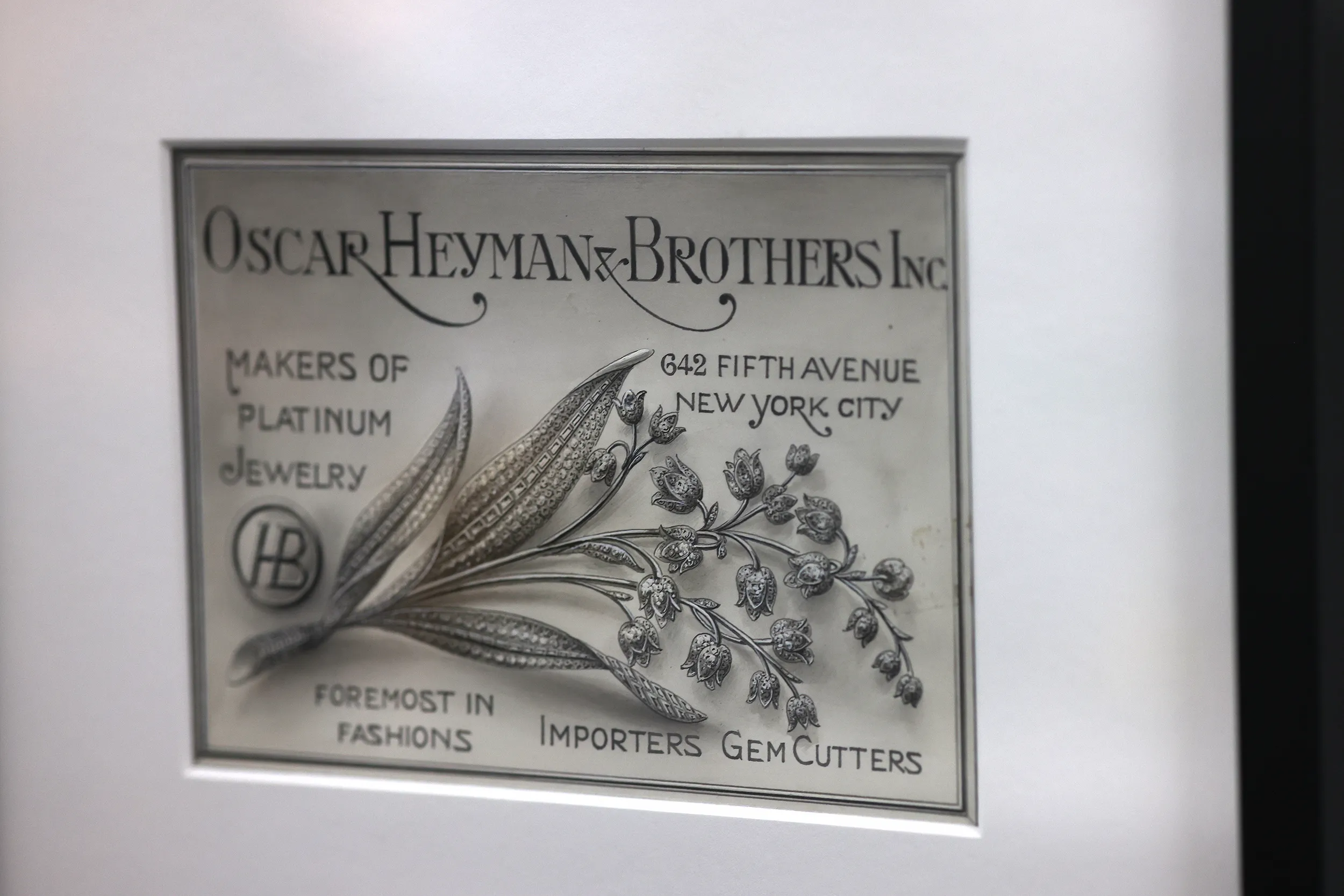 <p>Advertisements dating back to the mid 1900s line the walls of the office, a reminder of the brand&#8217;s deep roots in the jewelry industry</p>
