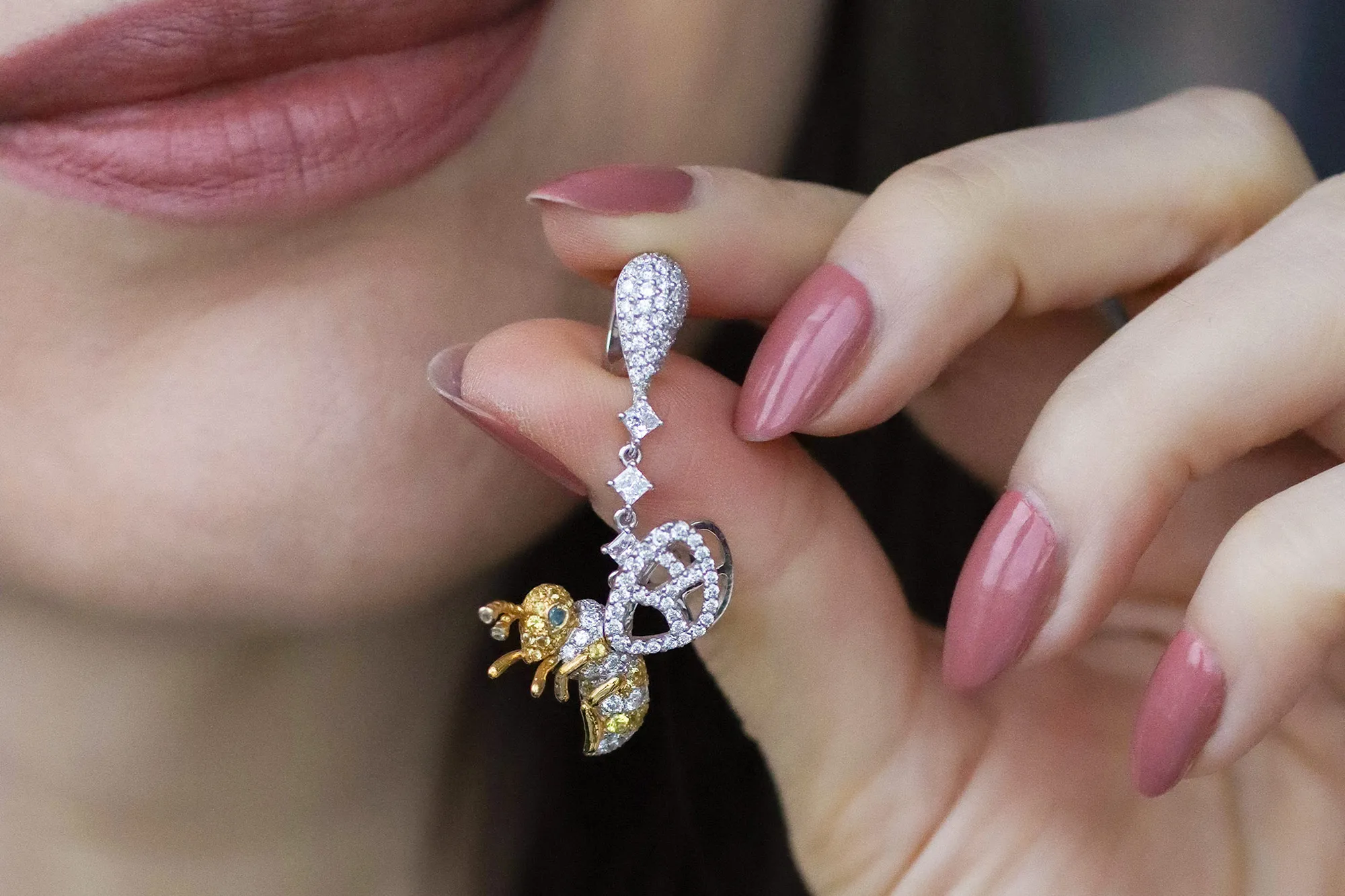 <p>The Song of Devotion earrings are <span class="TextRun  BCX0 SCXP142772541" lang="EN-US" xml:lang="EN-US" data-scheme-color="@000000,," data-usefontface="true" data-contrast="none"><span class="NormalTextRun  BCX0 SCXP142772541">pavé set with </span></span><span class="TextRun MacChromeBold  BCX0 SCXP142772541" lang="EN-US" xml:lang="EN-US" data-scheme-color="@000000,," data-usefontface="true" data-contrast="none"><span class="NormalTextRun  BCX0 SCXP142772541">approximately 1.70 carats of natural white diamonds</span></span> <span class="TextRun  BCX0 SCXP142772541" lang="EN-US" xml:lang="EN-US" data-scheme-color="@000000,," data-usefontface="true" data-contrast="none"><span class="NormalTextRun  BCX0 SCXP142772541">and </span></span><span class="TextRun MacChromeBold  BCX0 SCXP142772541" lang="EN-US" xml:lang="EN-US" data-scheme-color="@000000,," data-usefontface="true" data-contrast="none"><span class="NormalTextRun  BCX0 SCXP142772541">around 50 yellow sapphires. </span></span></p>
