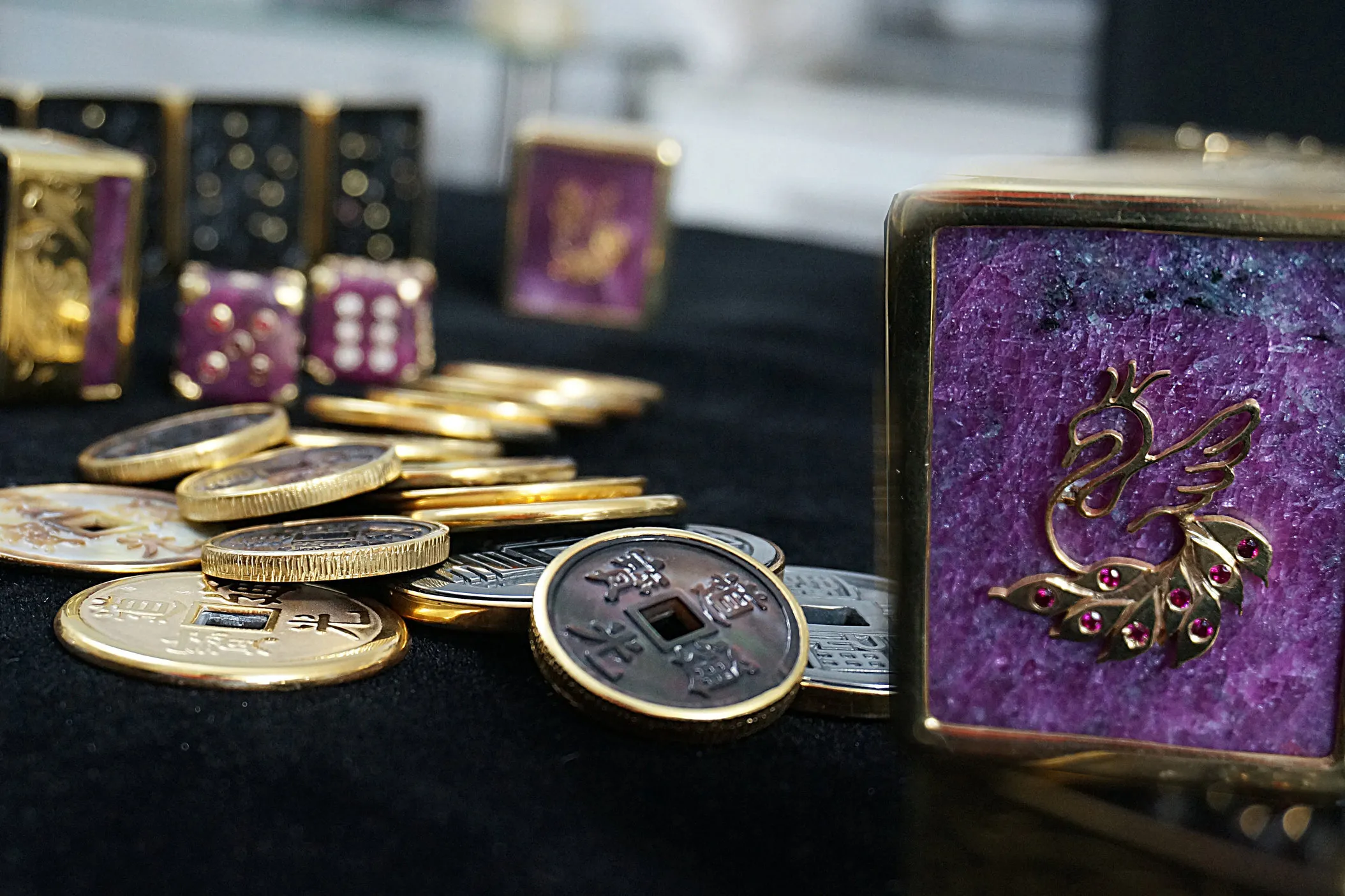 <p>L&#8217;aquart x S.T. Dupont Haute Creation The Worlds Most Luxurious Mahjong Set. Their main component solid blocks of Tanzanian ruby &#8212; a gemstone representing the expression of the fiery energy of the sun, nobility and Royalty</p>
