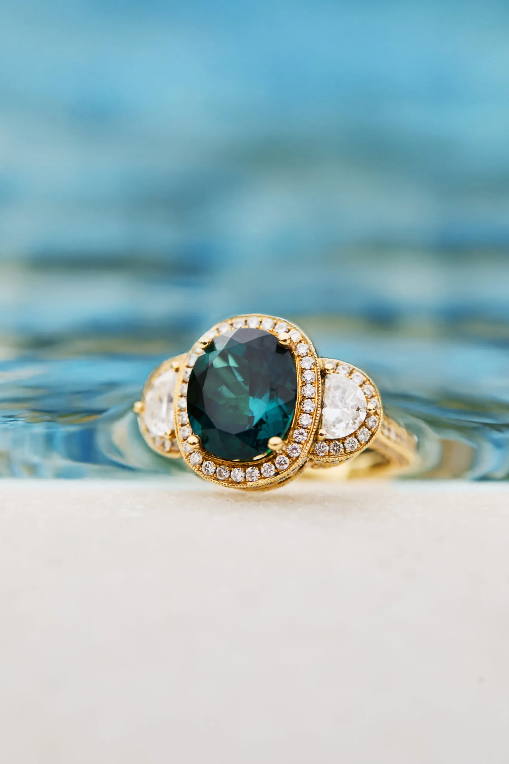 <p>Le Vian ring with an oval-shaped Hunter’s Green Tourmaline™, part of the Serenity – A Breath of Calm chapter of the 2026 Trend Forecast</p>