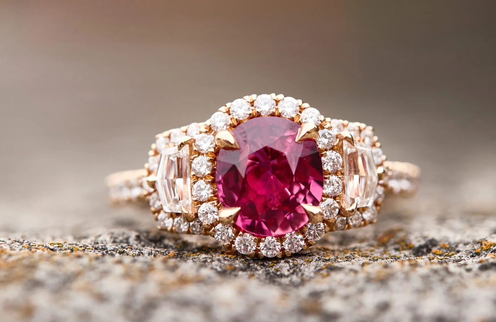 <p>A Le Vian Passion Ruby™ ring with diamonds that features in the 2026 Trend Forecast</p>