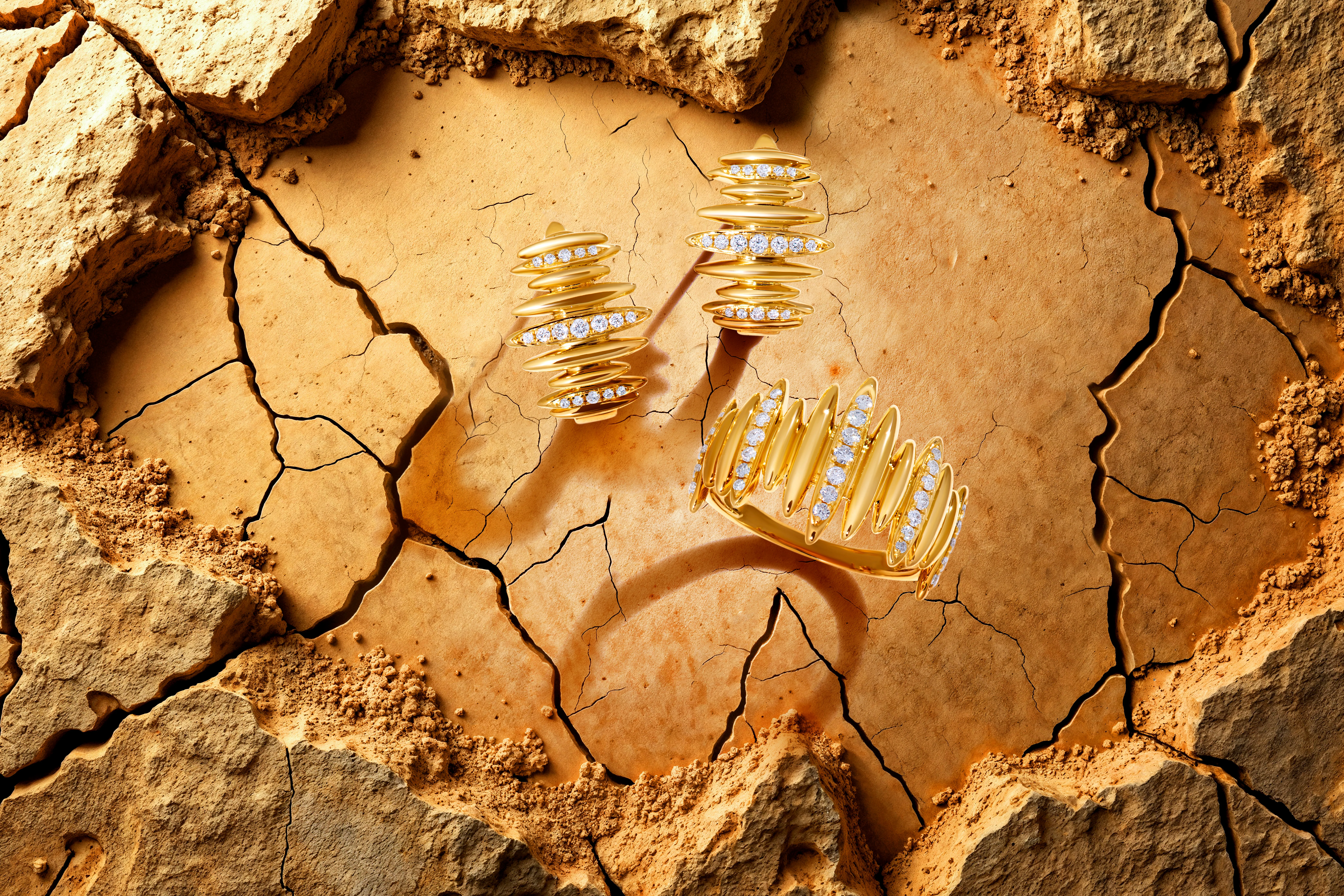 <p>Le Vian jewellery pieces from the Gold Barrel Collection, part of the Patriotism American Southwest chapter of the 2026 Trend Forecast</p>