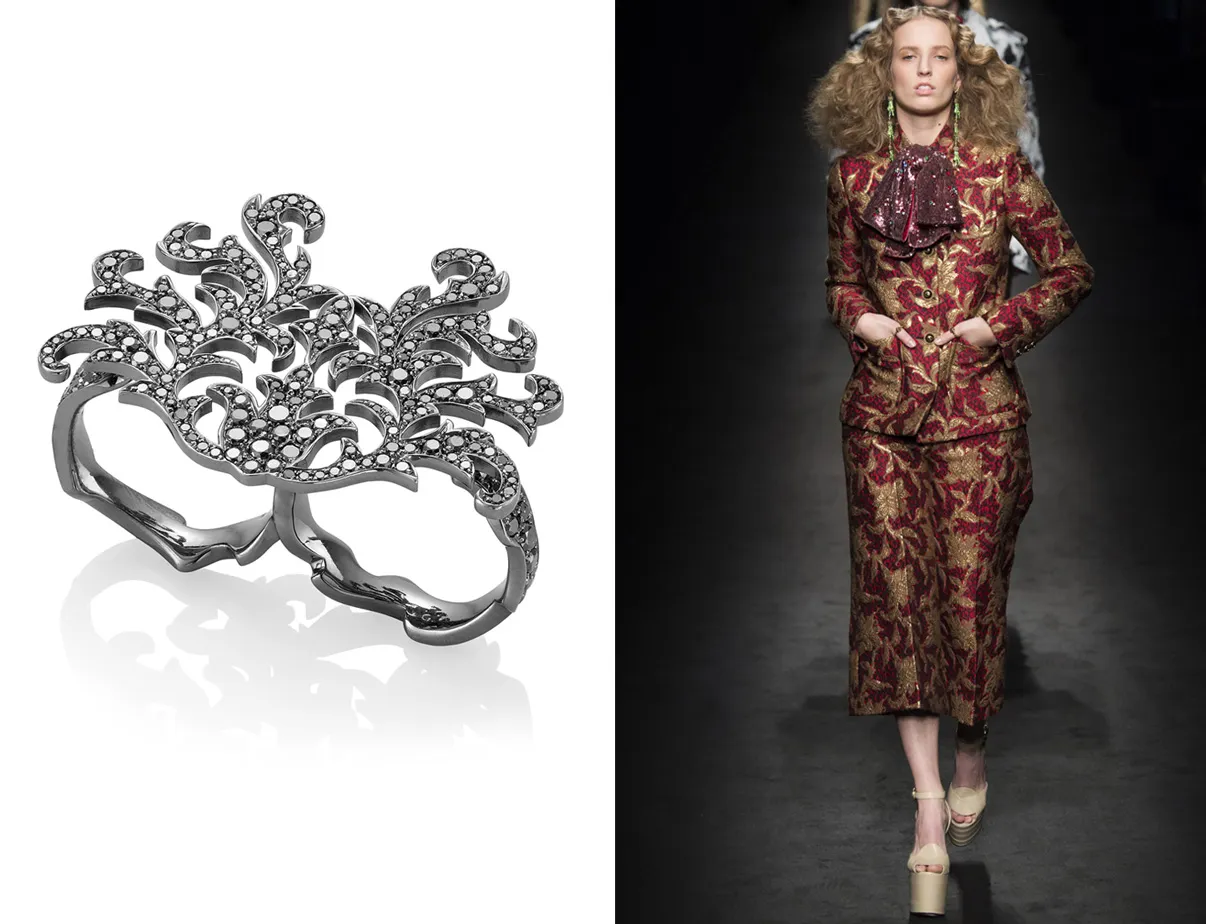 <p>Lily Gabriella Czarina Ring and Gucci</p>
