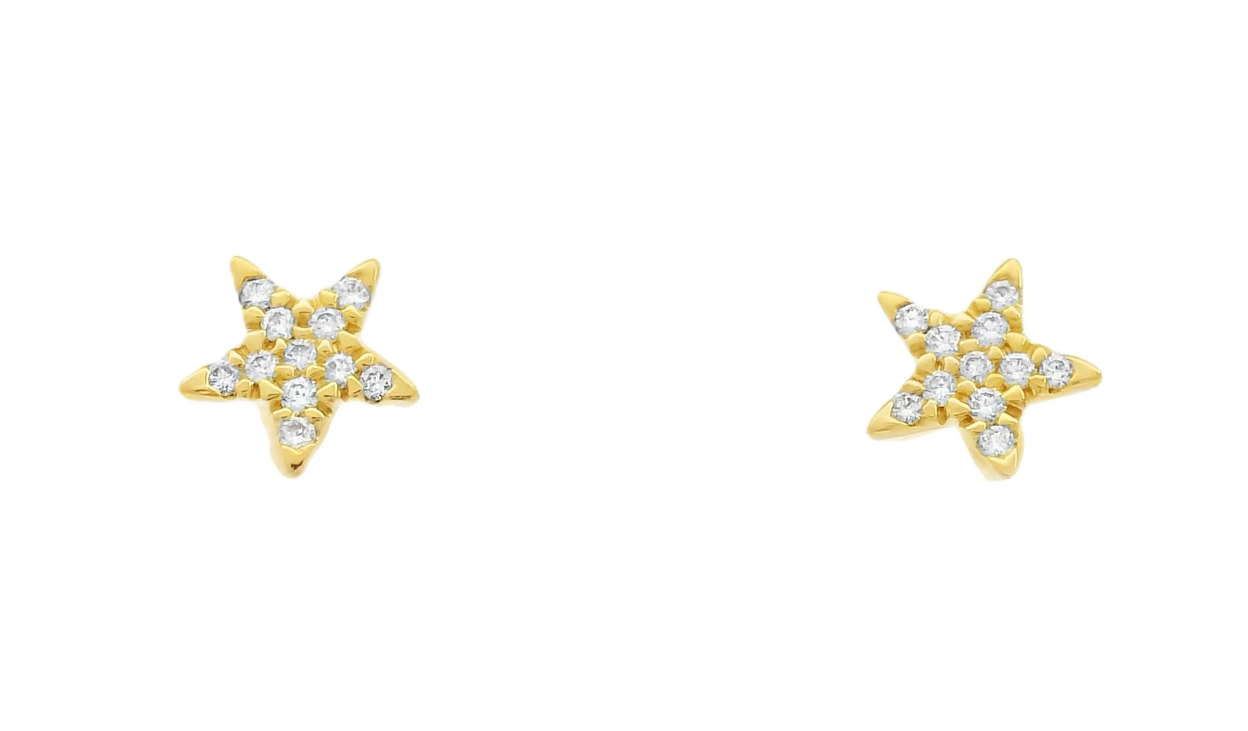 <p>Lisa Nik Sparkle stud earrings with diamonds in 18k yellow gold</p>
