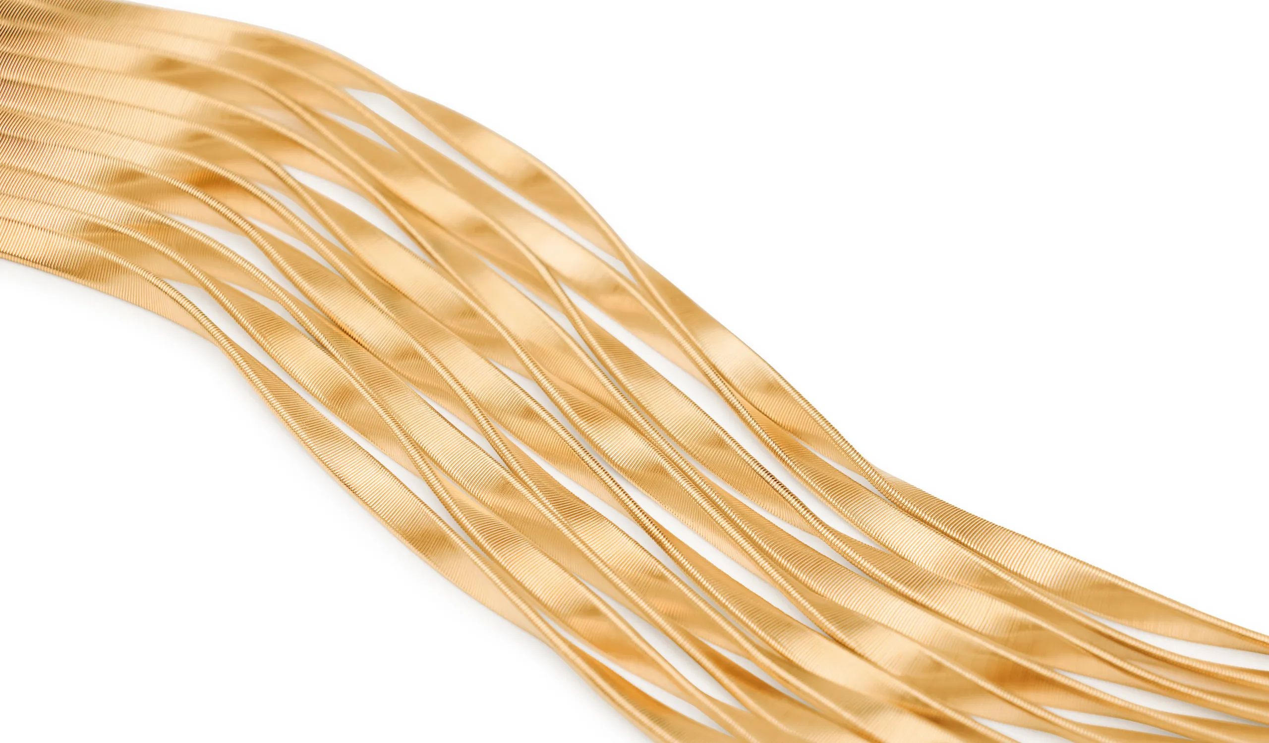 <p>Marco Bicego 18k yellow gold multi-strand coil bracelet from the Marrakech collection, crafted using the artisanal coil technique</p>
