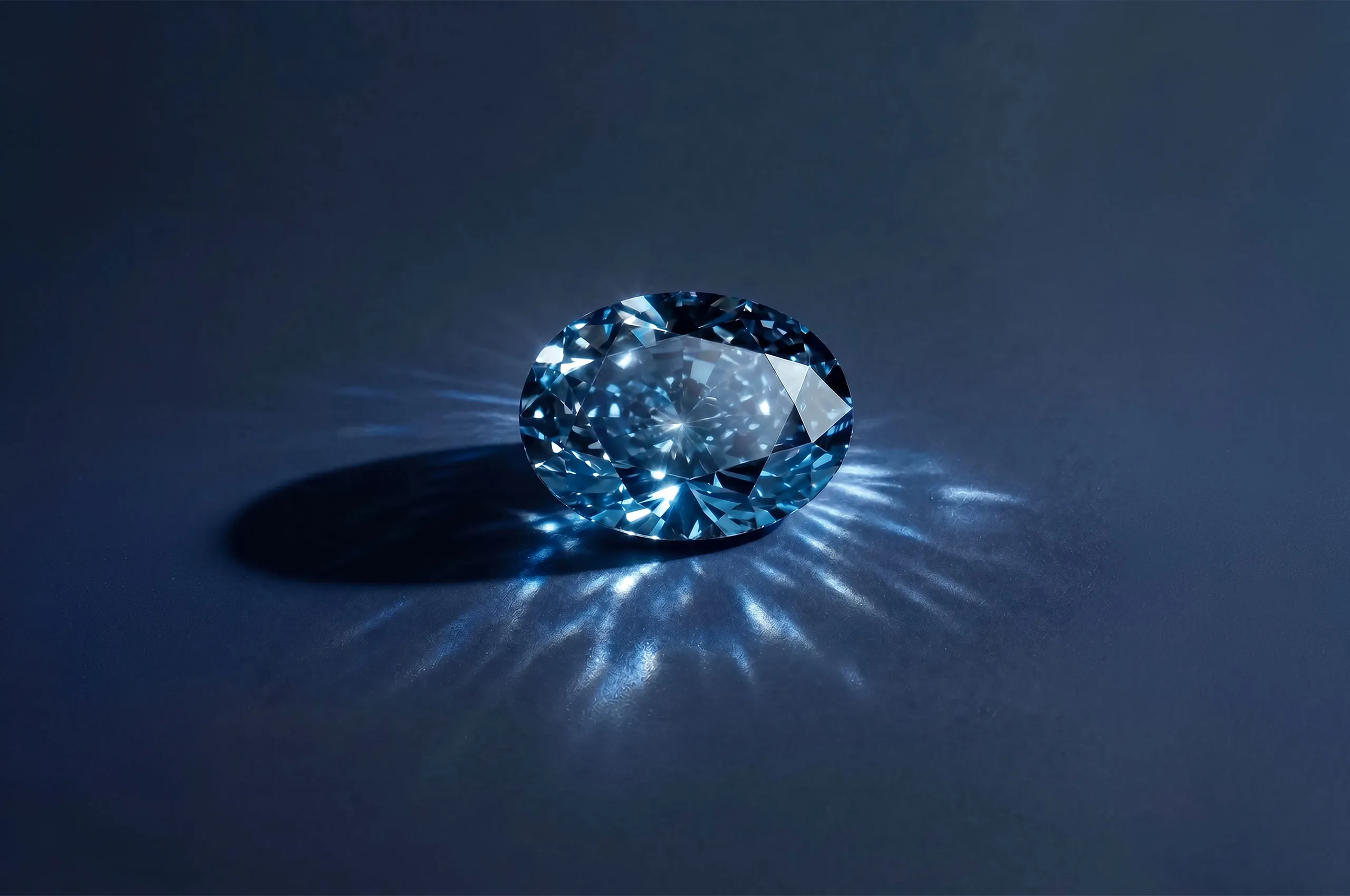 The Okavango Blue diamond is one of the rarest diamonds of Valérie Messika's career 