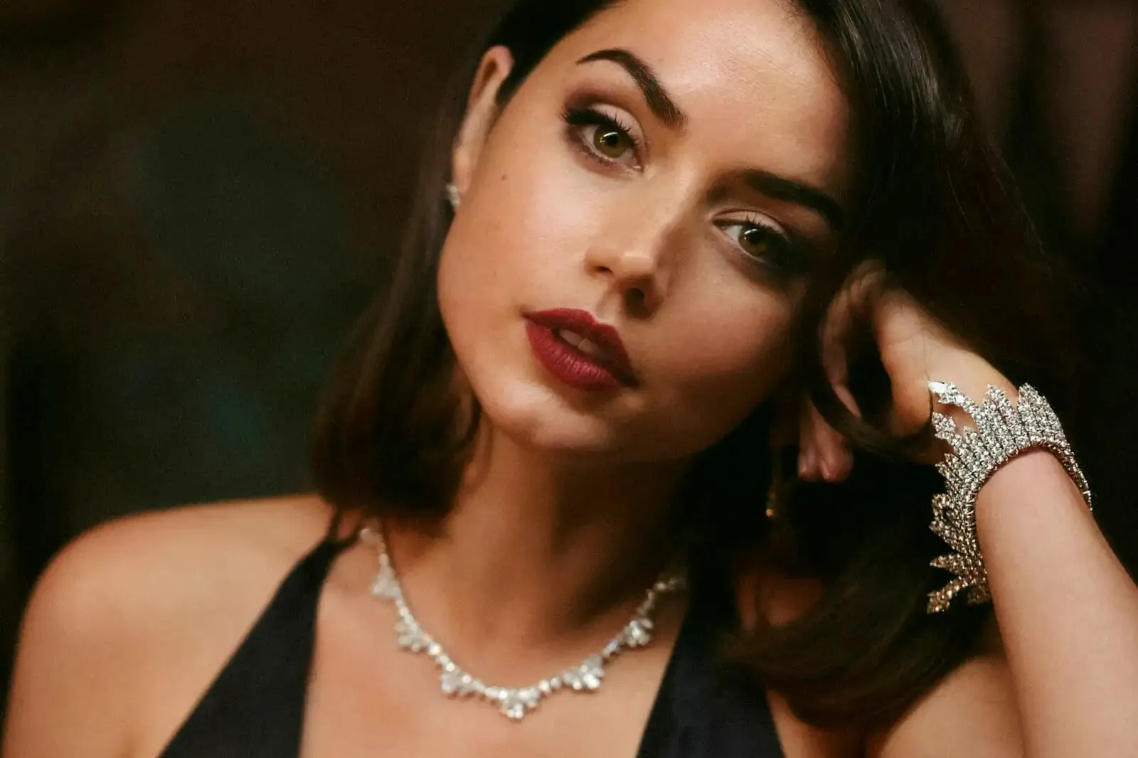 <p>The 43-carat diamond necklace and 82-carat bracelet are crafted in Fairmined white gold and set with ethically sourced diamonds</p>