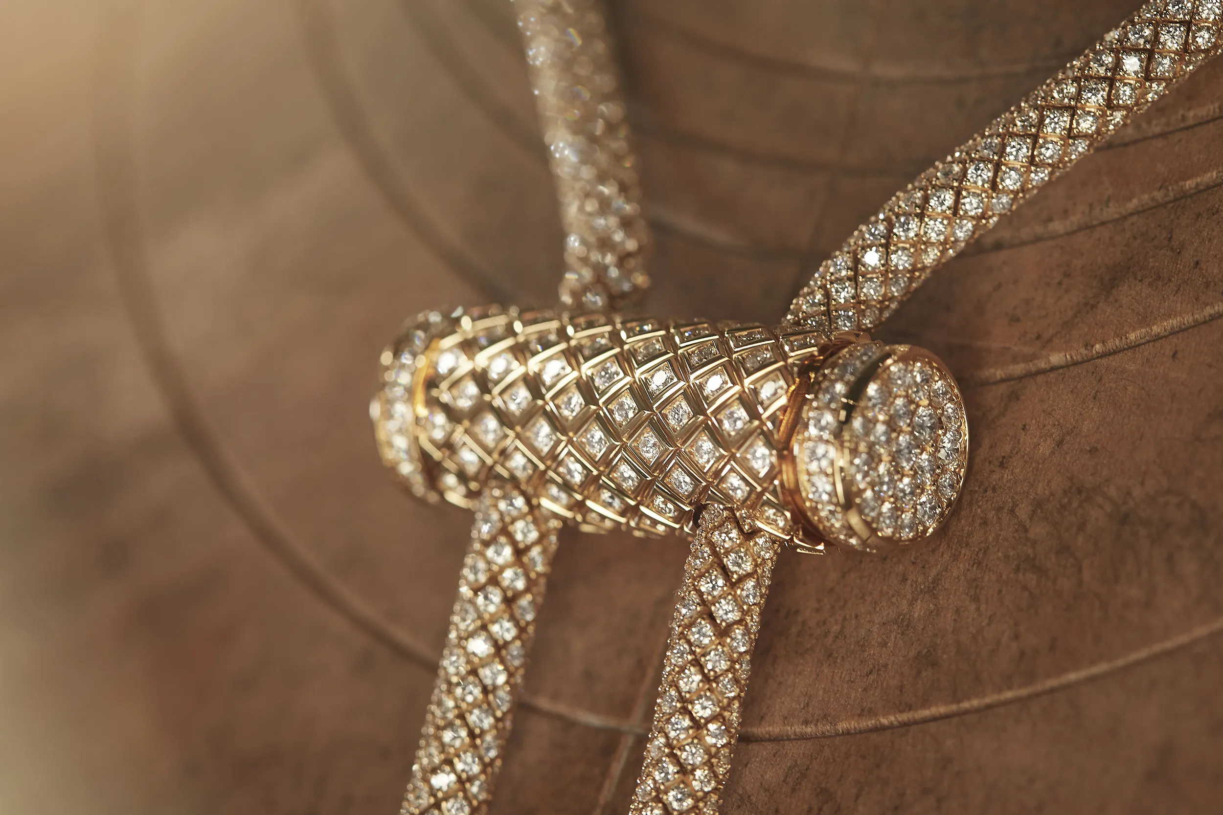 <p>The Nouvel Héritage Latch XL High Jewellery necklace required more than 300 hours of craftsmanship, including innovative precious metal additive manufacturing – a type of 3D printing that turns gold powder into solid objects</p>