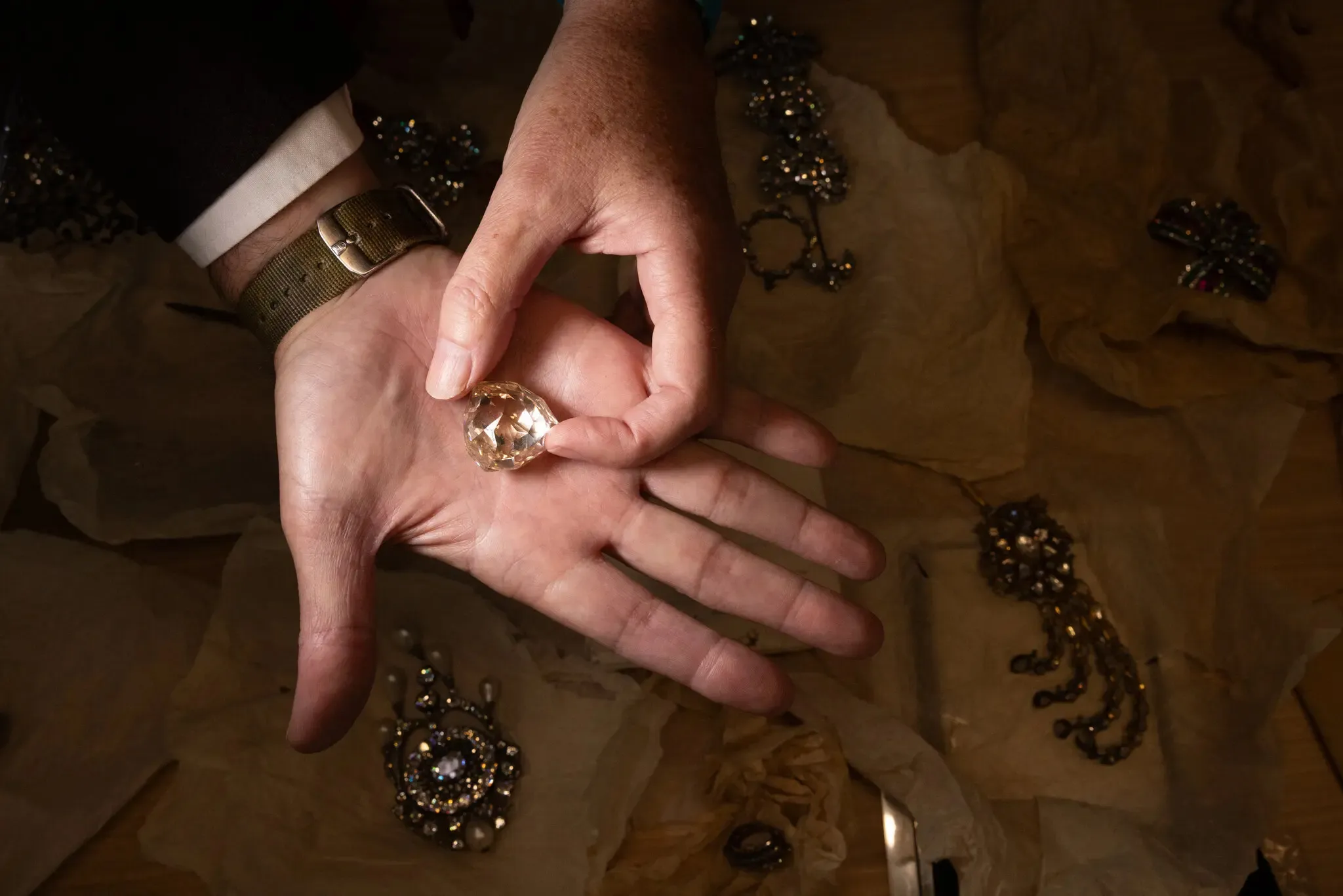 <p>The Florentine Diamond disappeared from public view after the First World War, with its fate the subject of speculation for generations</p>
