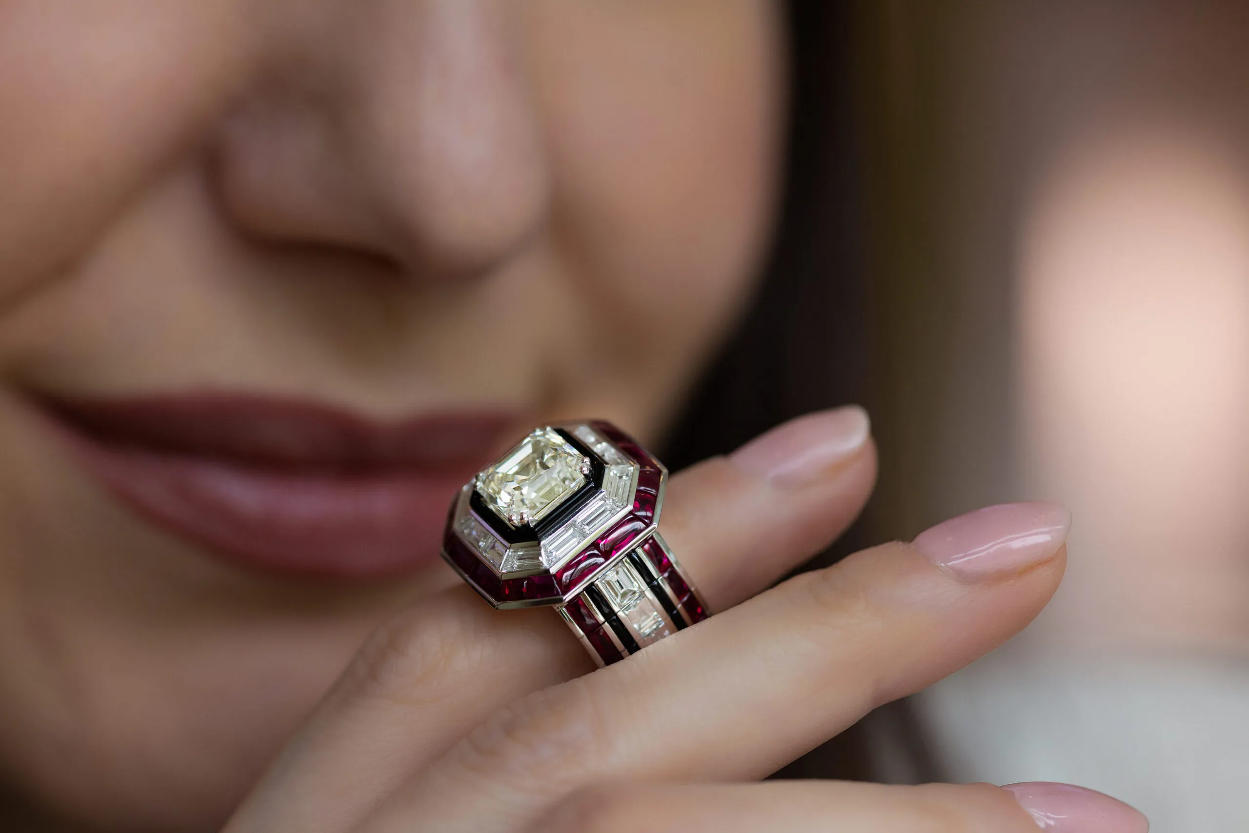<p>The pièce de résistance of Picchiotti’s new Xpandable creations is the Neo Art Deco ring</p>
