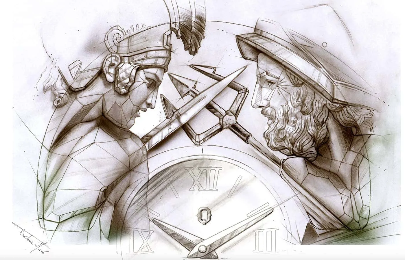 <p> Qannati Ambiance Gladiateur sketch </p>