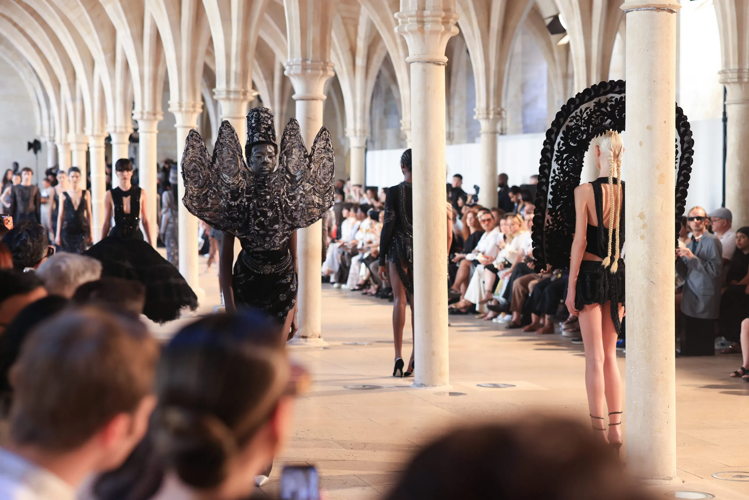 The gothic arches of the College des Bernadins provided a suitably dramatic backdrop for the unveiling of DEVI