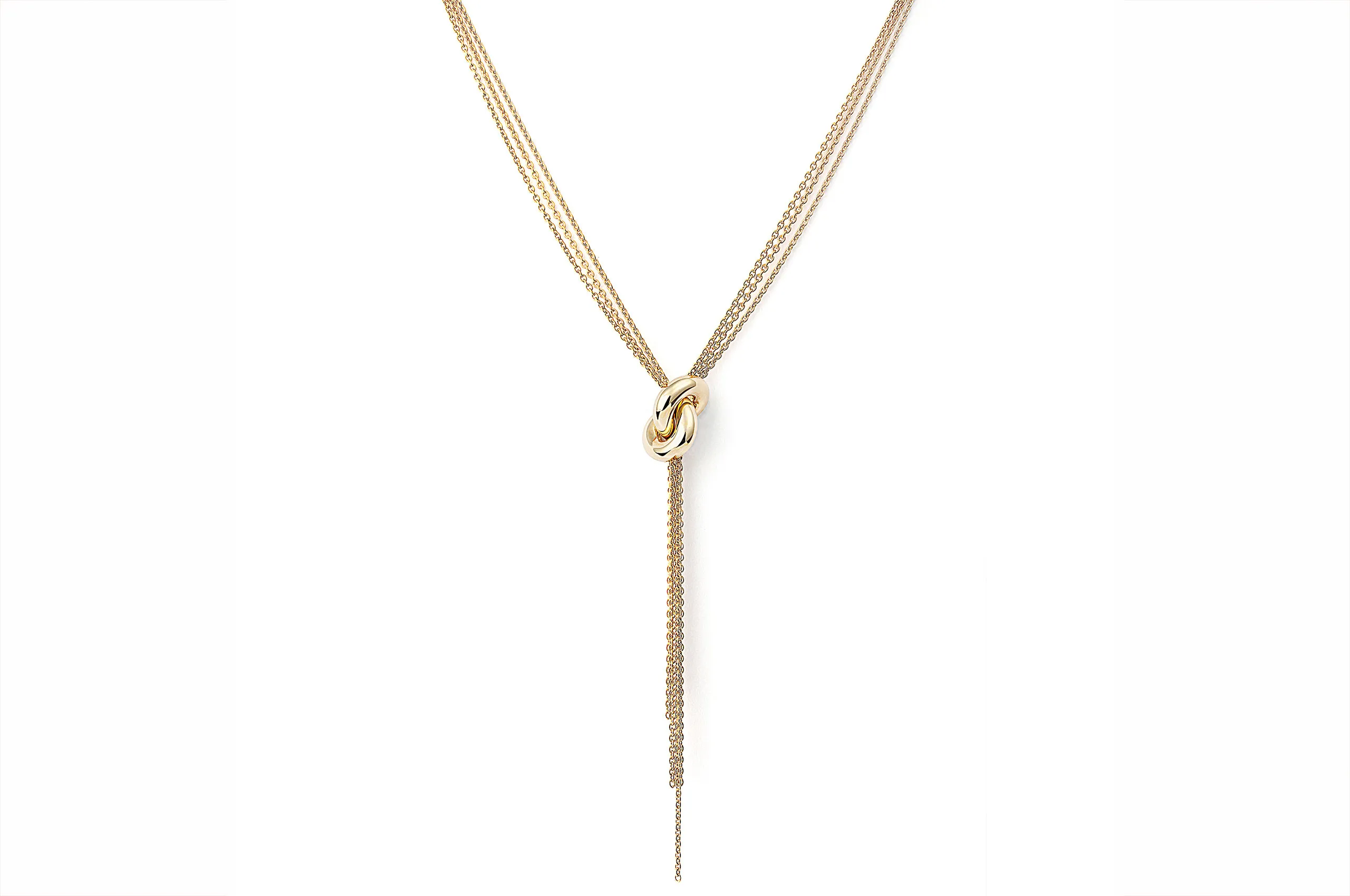 Engelbert Legacy Knot Big necklace in 18kt gold.