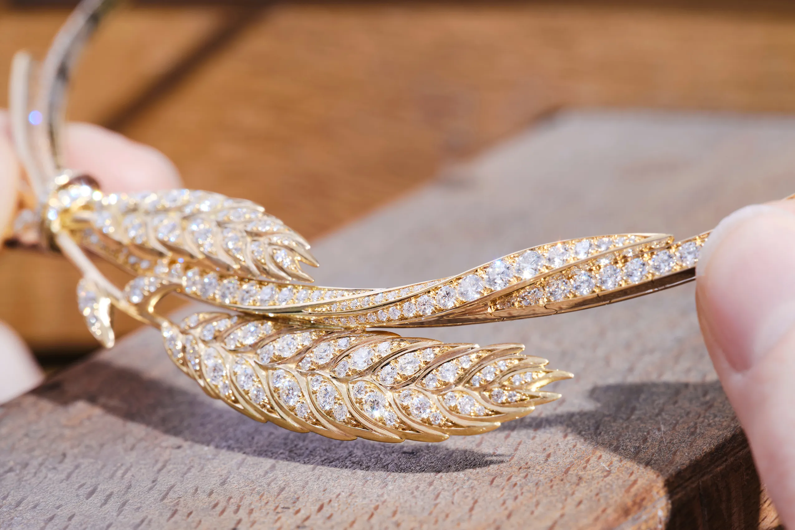 <p>The wheat motif is an ancient symbol of fertility and abundance</p>
