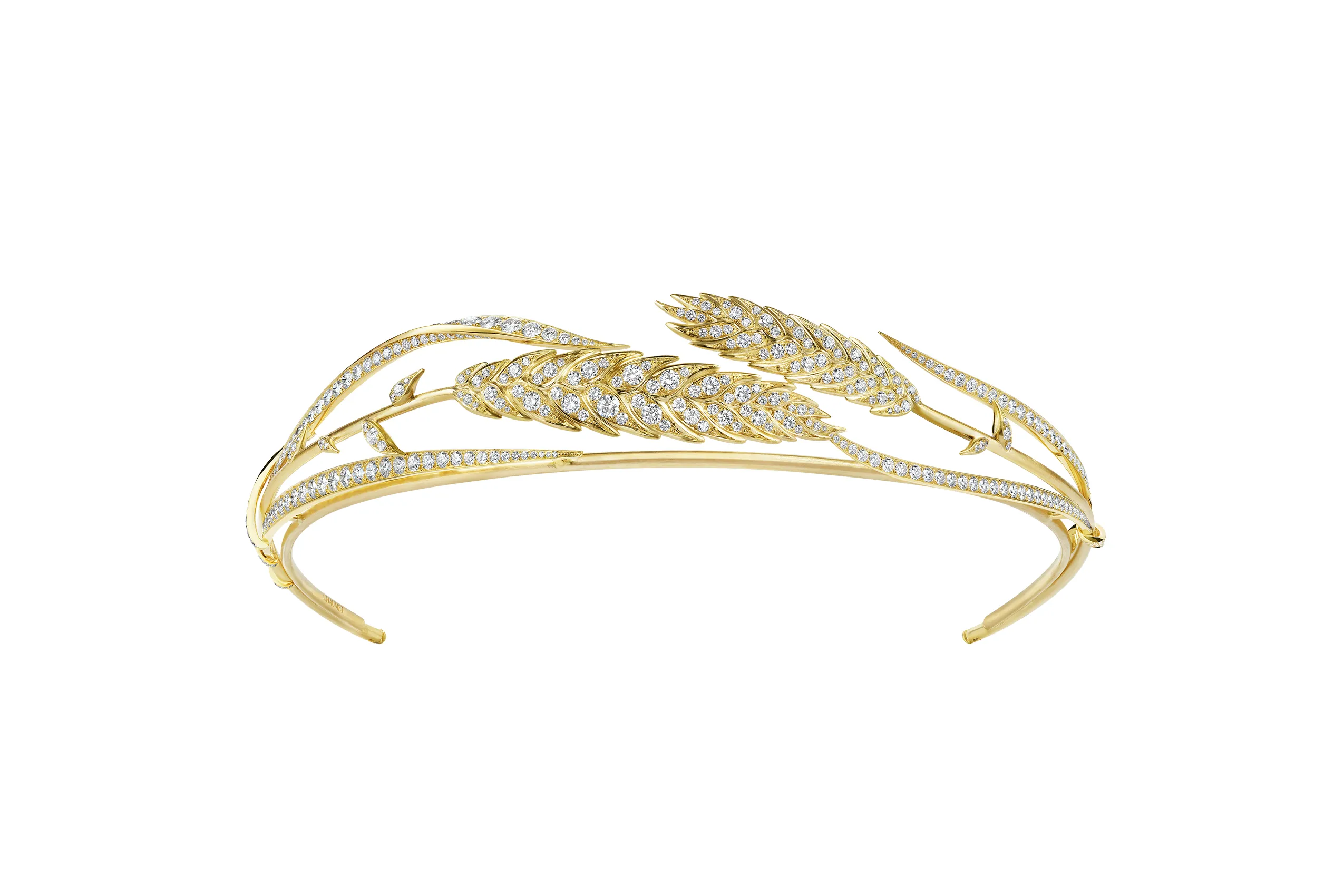 <p>Épi de Blé de Chaumet diamond tiara in 18k yellow gold</p>
