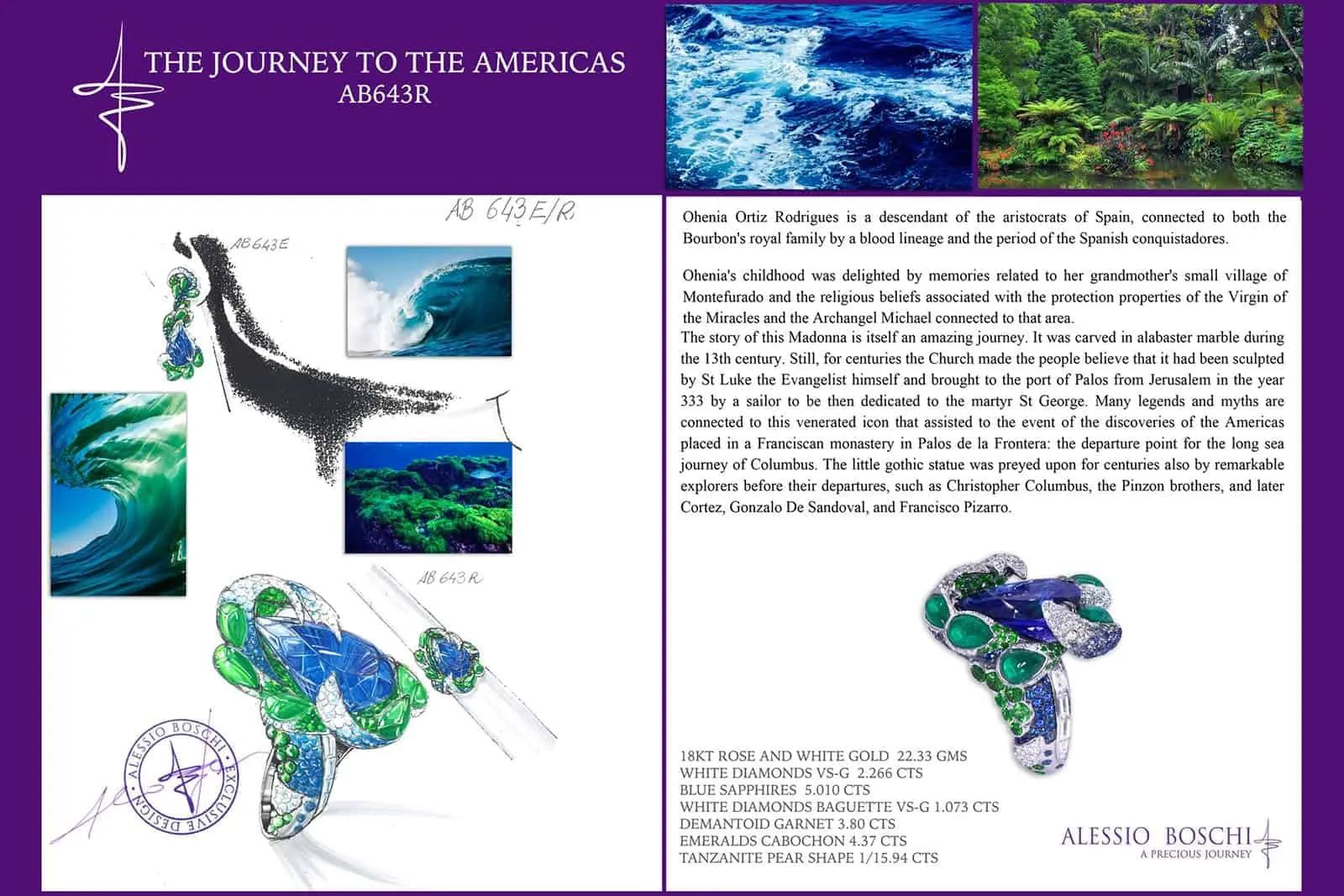 <p>Alessio Boschi Journey to the Americas ring sketch</p>
