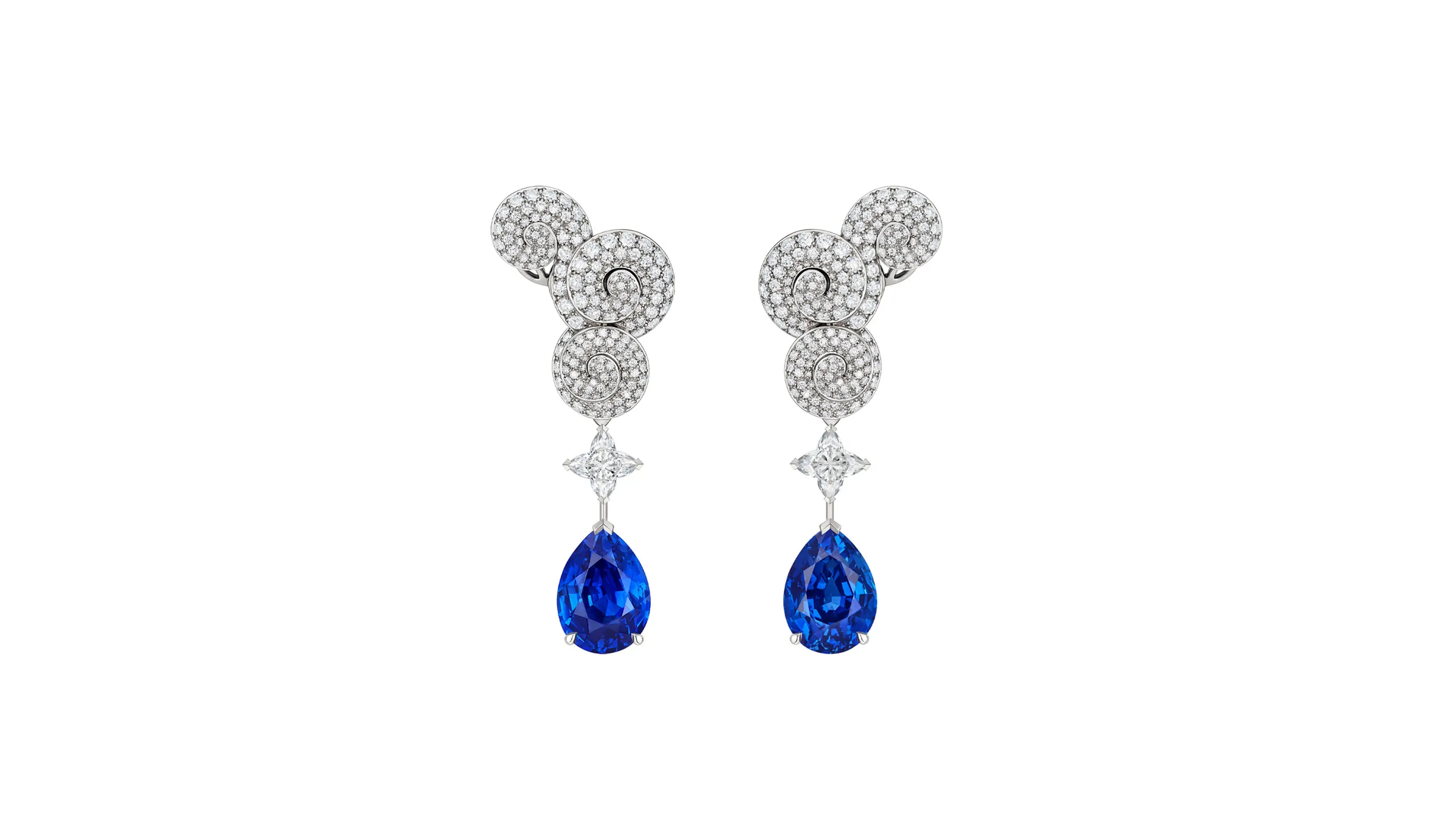 <p>A second pair of Whisper high jewellery earrings</p>

