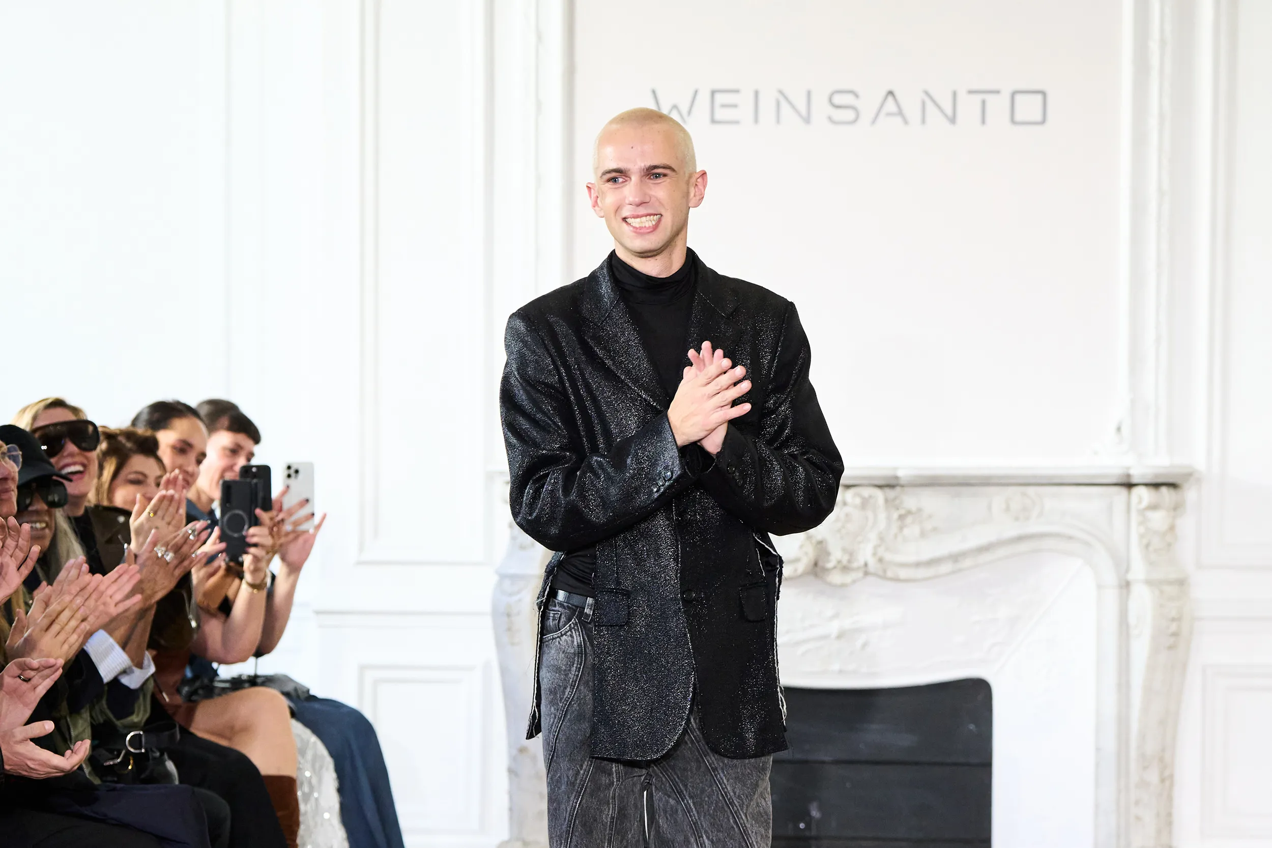 <p>Applause for Victor Weinsanto after his Spring/Summer 2026 show at Paris Fashion Week</p>