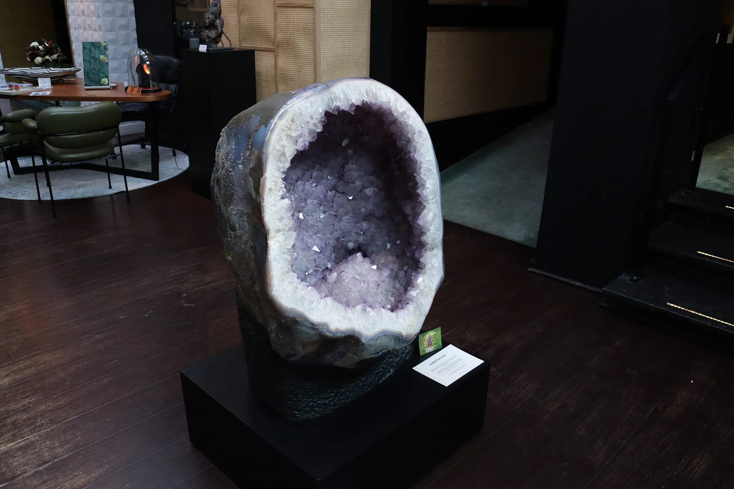 <p>An enormous amethyst geode</p>
