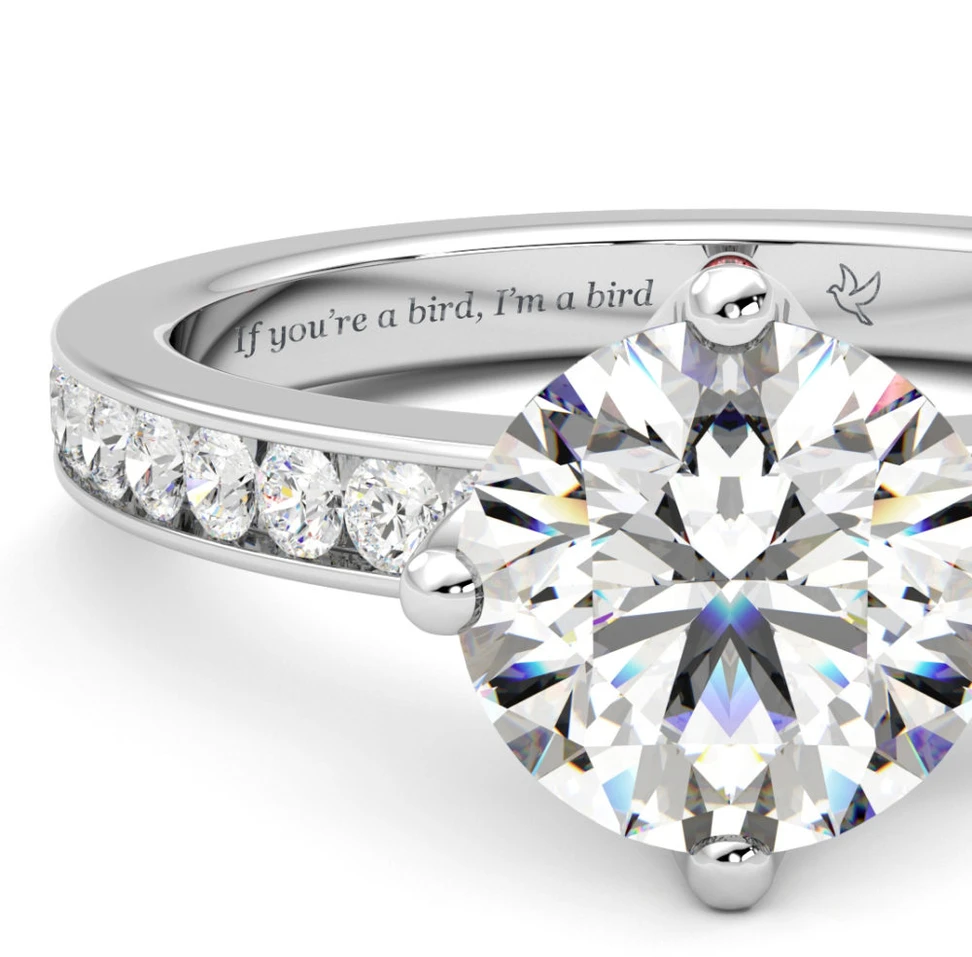 <p>An engraving with personal meaning, like this sweet quote from the film The Notebook, is another lovely option</p>
