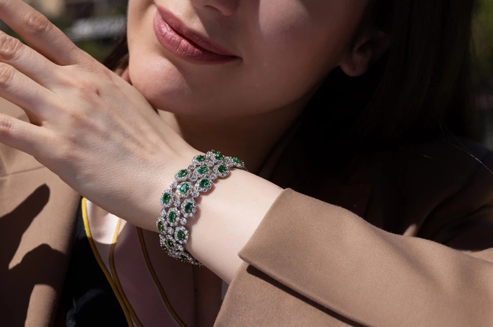 For Bayco, creating a jewel such as this Zambian emerald bracelet can mean rejecting countless beautiful stones in pursuit of the exceptional