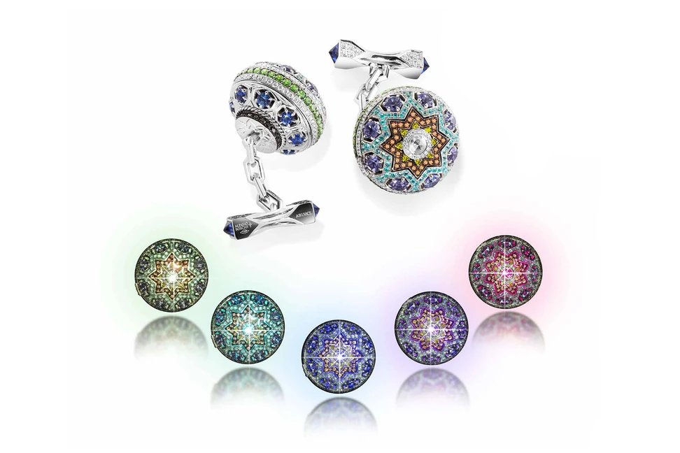 <p>Alessio Boschi the Qajar Pride Cufflinks</p>