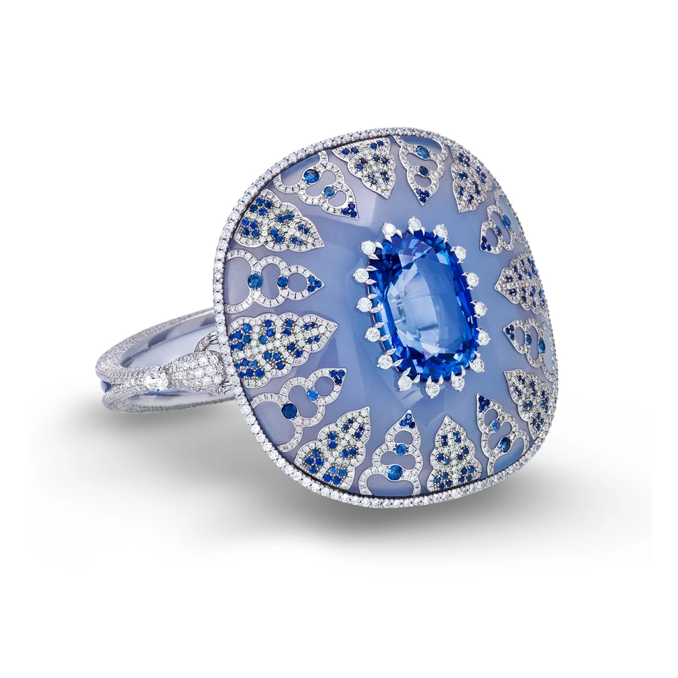 <p>Boghossian Ceylon sapphire bracelet</p>