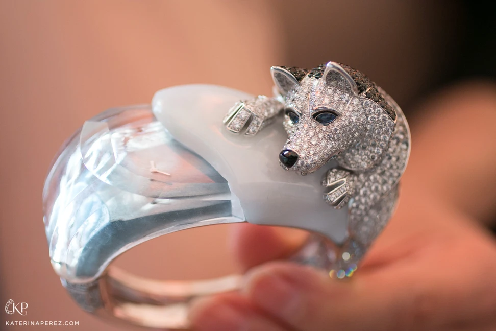 <p>Boucheron hasky secret watch from L’Hiver Imperiale collection</p>