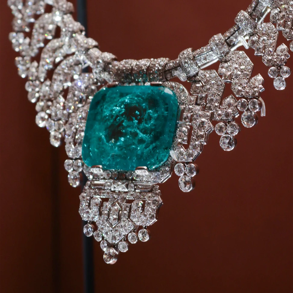 A closer look at the extraordinary 143.13-carat emerald at the centre of the Countess of Granard’s 1932 Cartier necklace
