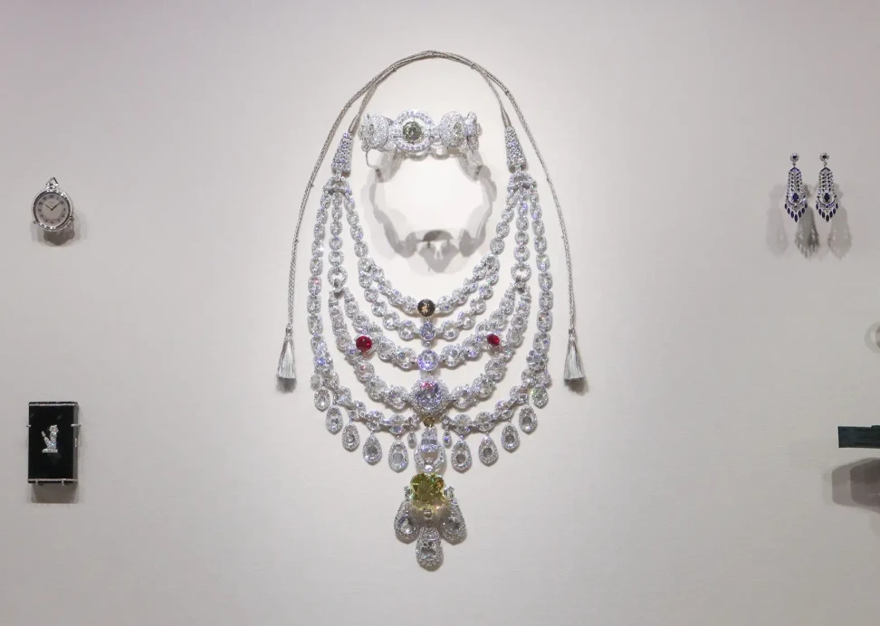 Cartier’s Patiala Necklace, commissioned in 1928 by the Maharaja of Patiala and originally set with 2,930 diamonds, including the 234.65-carat De Beers diamond