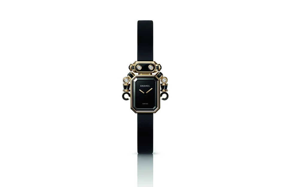 <p>Chanel Robot Premier watch in gold and diamond details</p>