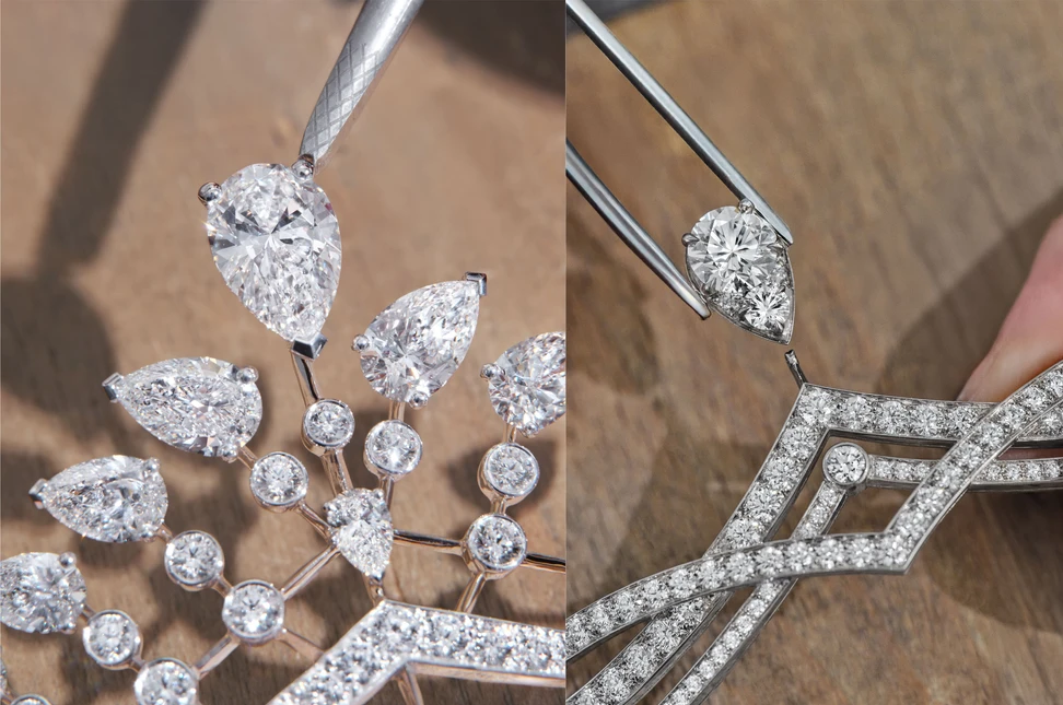From the first setting to the final polish, Chaumet’s tiaras are built through a meticulous sequence of traditional jewellery techniques.