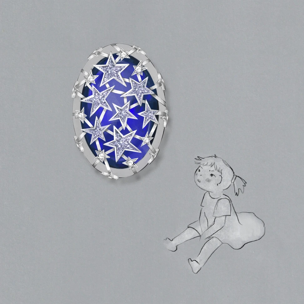 British designer Dan Voaden took home second place with his Stargazer ring