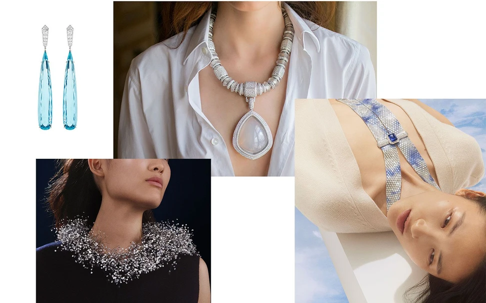 <p>Designs from the Boucheron Contemplation High Jewellery Collection launched in 2020</p>