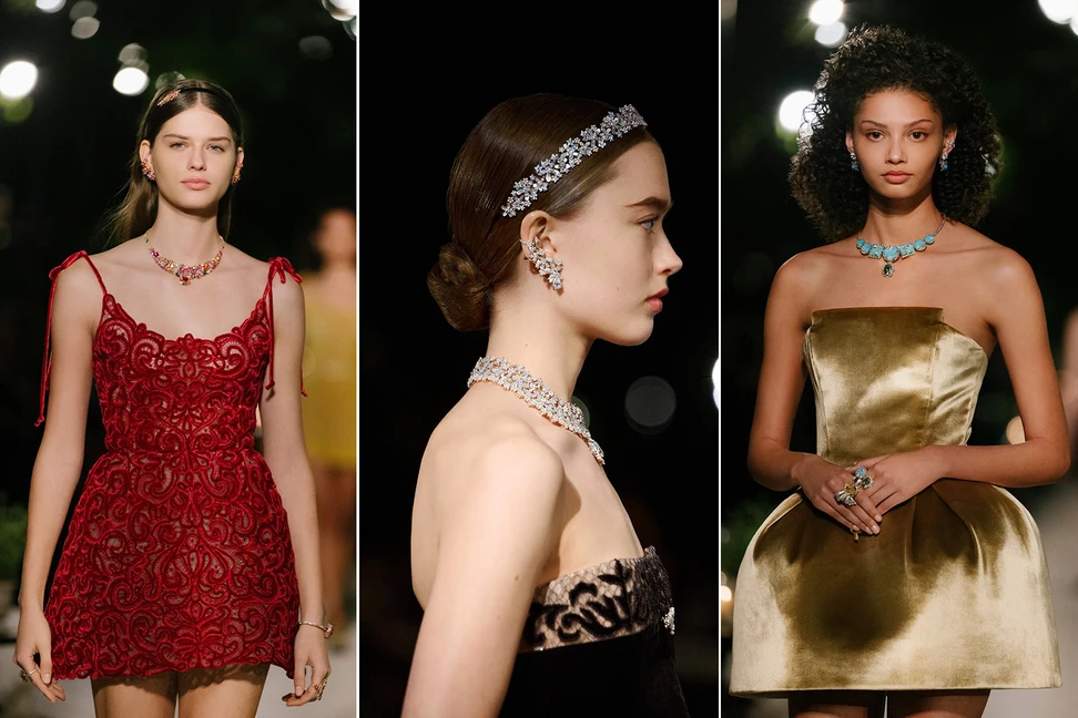 <p>Models wear creations from the Diorexquis High Jewellery collection by Victoire de Castellane at a special event at the Château de la Colle Noire in Pays de Fayence, Provence</p>