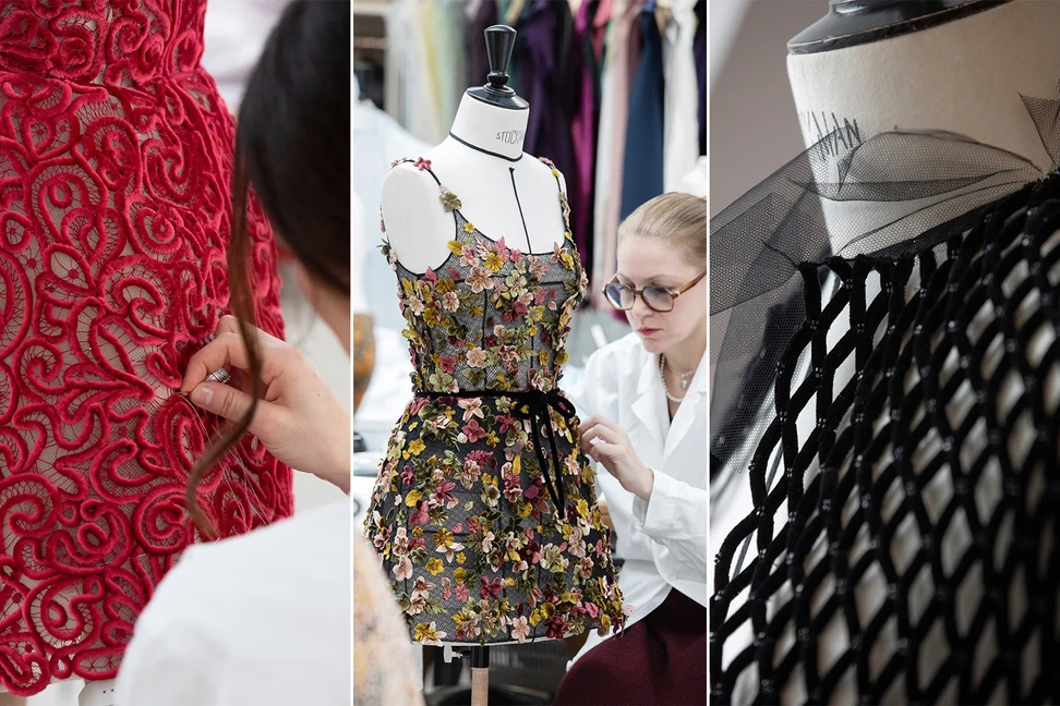 <p>Models wore dresses by Maria Grazia Chiuri to launch the new Diorexquis High Jewellery collection at the Château de la Colle Noire in Pays de Fayence, Provence</p>