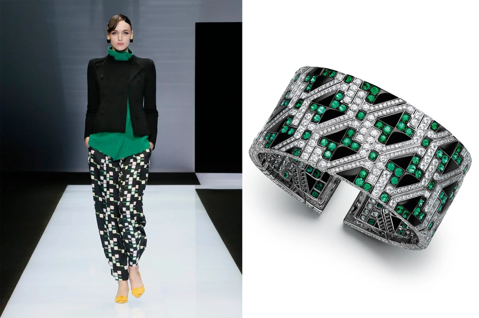 <p>Emporio Armani and Giampiero Bodino Mosaico Bracelet</p>
