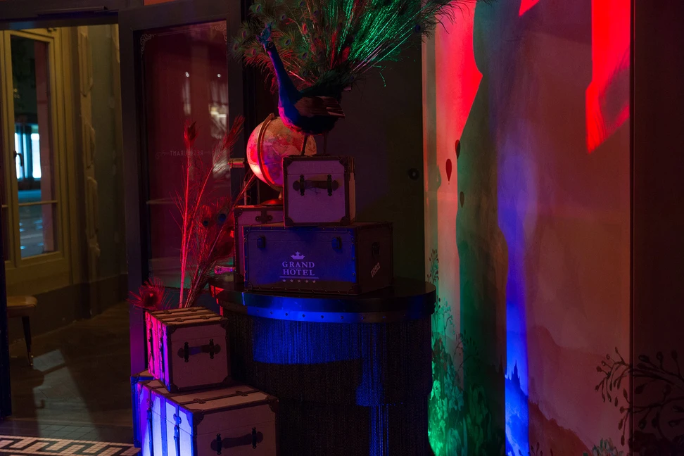 <p>Gübelin’s ‘Magical Journey to Burma’ event decor</p>