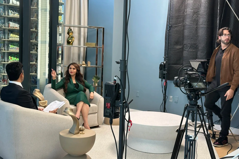 Behind the scenes filming the Gems with Harakh podcast in which HARAKH founder, Harakh Meta, interviews influential and interesting people from various fields and disciplines