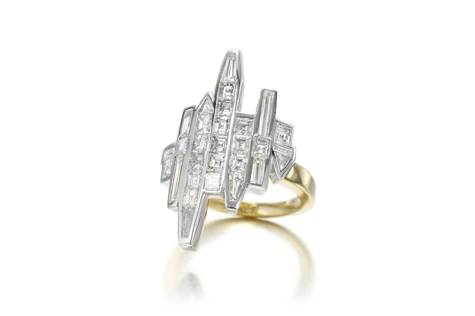 <p>Jessica McCormack New York Reflection diamond ring, which depicts the famous city skyline</p>
