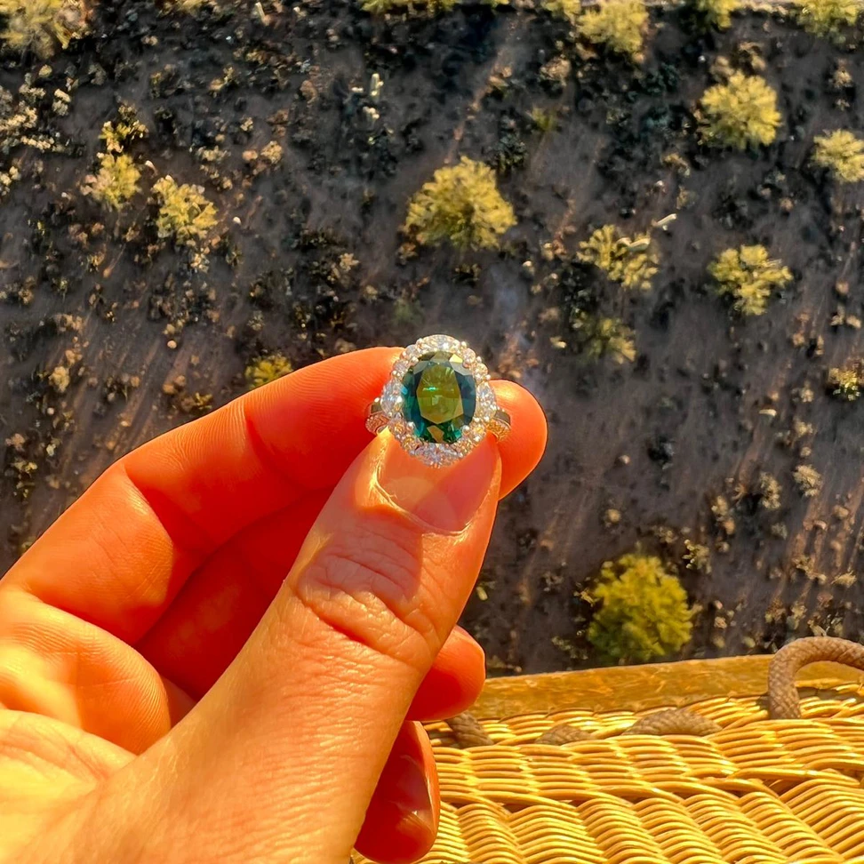 <p>The photograph that led to the loss of Jochen Leën’s grandidierite cluster ring in the Sonoran Desert</p>
