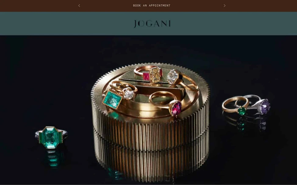 <p>The Jogani website is a destination for rare and unusual jewels</p>