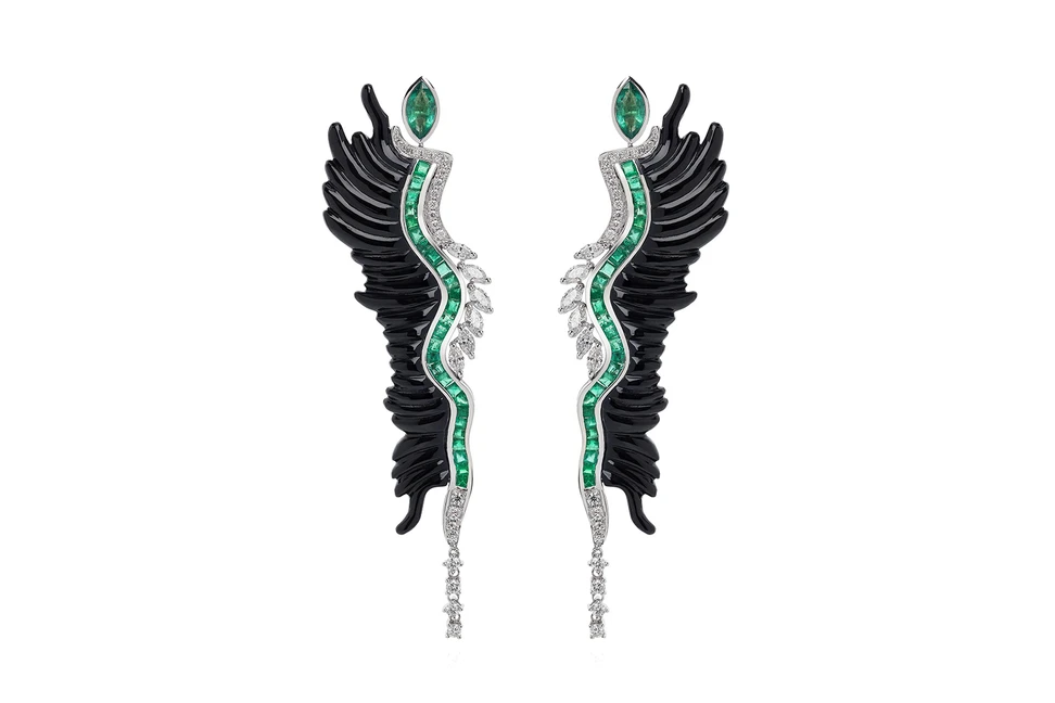 <p>Leyla Abdollahi’s dramatic new capsule collection of jewellery, Lust & Lure, draws its inspiration and colour scheme from the 1920s</p>