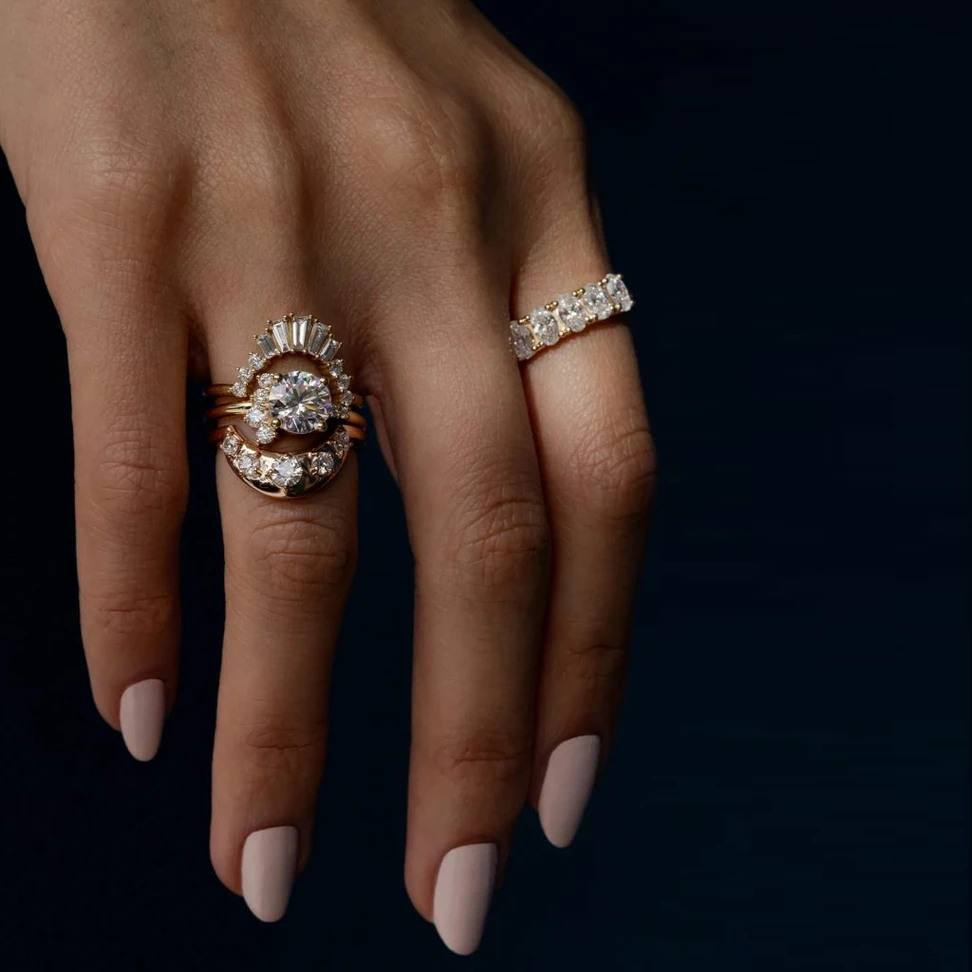 <p>Marrow Fine Stacking Rings</p>