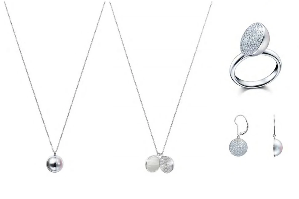 <p>Melanie Georgacopoulos for Tasaki. Diamond Sliced collection for Tasaki</p>