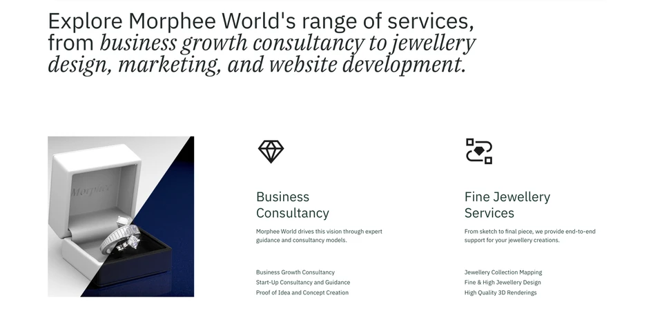 Morphee World brings the creative and commercial sides of building a fine jewellery brand under one roof