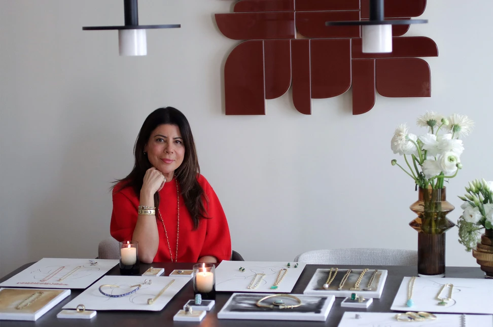 <p>Sylva Yepremian in her studio in Los Angeles. She co-founded Sylva &amp; Cie with her husband Raffi in 2007</p>

