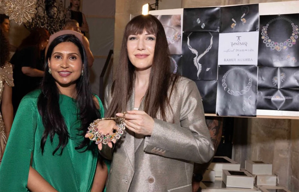 Katerina with Garima Maheshwari, head of design at Tanishq