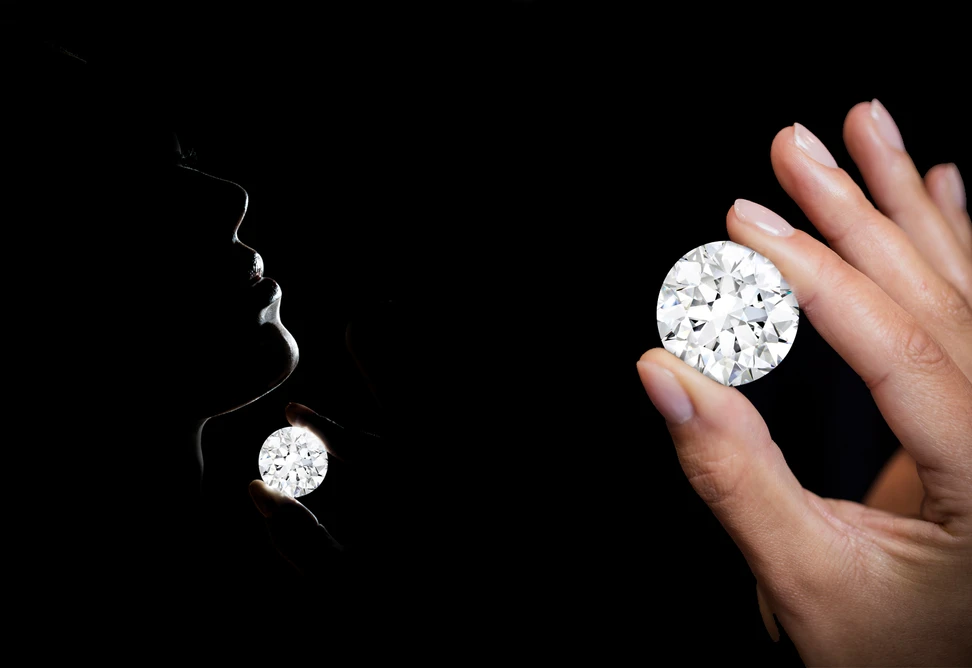 <p>The 102.34ct Internally Flawless, &#8216;D&#8217; colour diamond</p>
